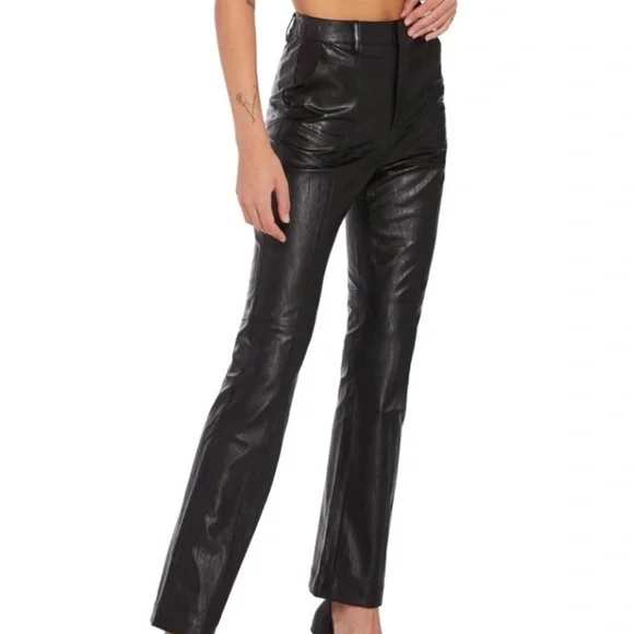 Steele Riley vegan leather pants - Picture 1 of 8